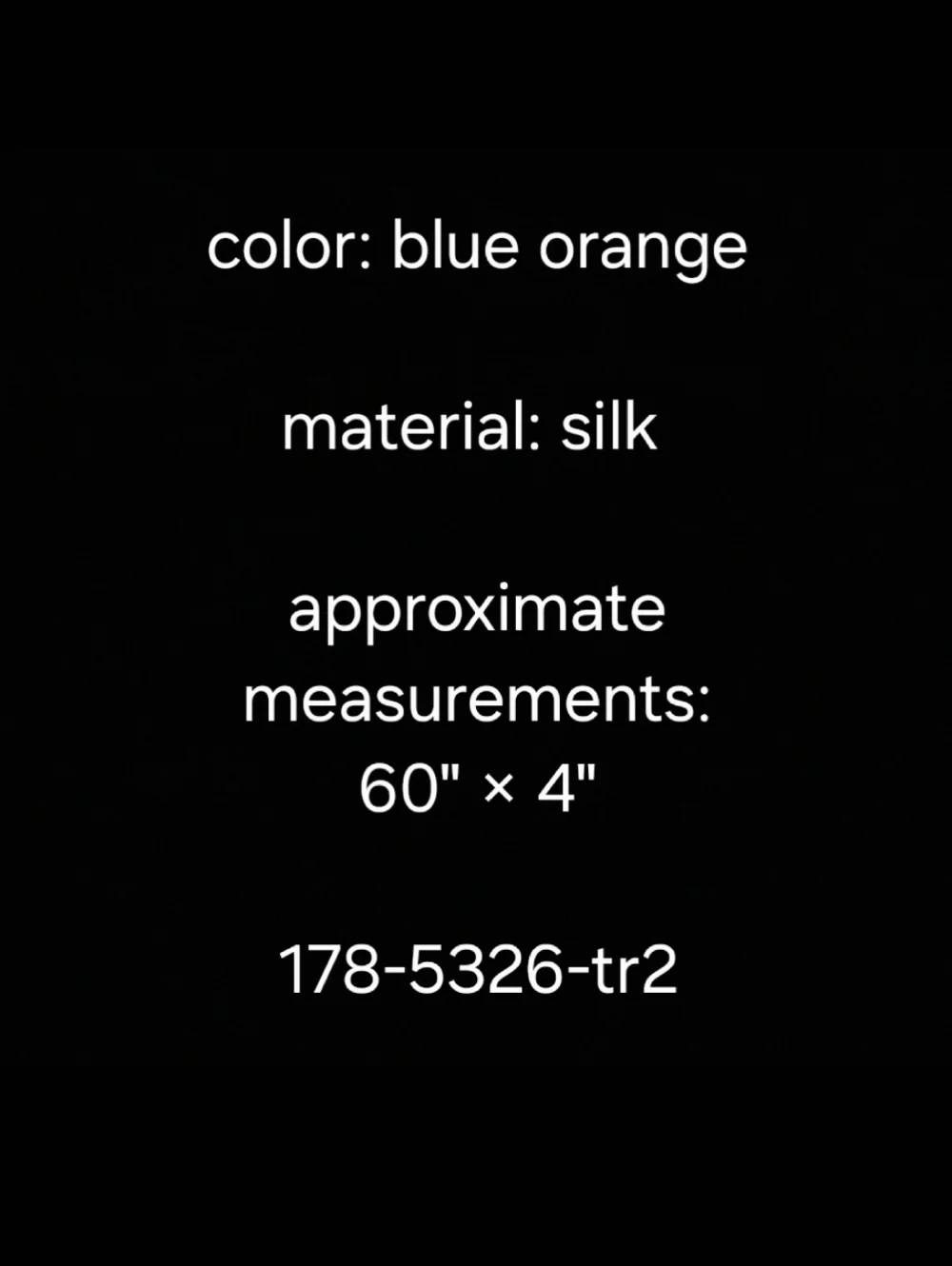 Keys and Lockwood Men's Blue Orange Silk Necktie Tie